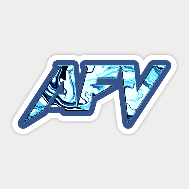 AFV Ice Blue Sticker by Khaleel Ward